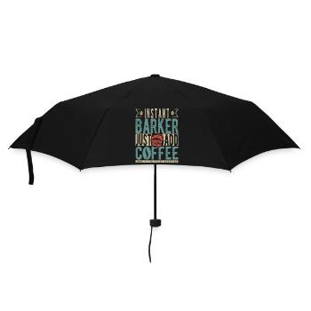 Instant Barker Il suffit d’ajouter du café - Parapluie standard - noir - Devant
