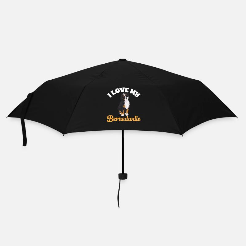 Bernedoodle Hund - Regenschirm (klein) - Schwarz