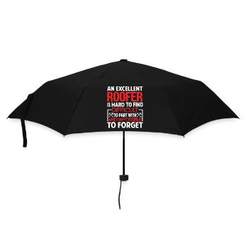 Roofer Roofer Is Hard To Find - Umbrella (small) - black - Front