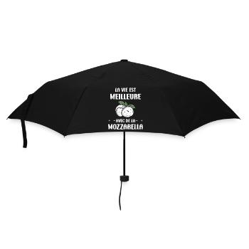 Humour mozzarella - Parapluie standard - noir - Devant