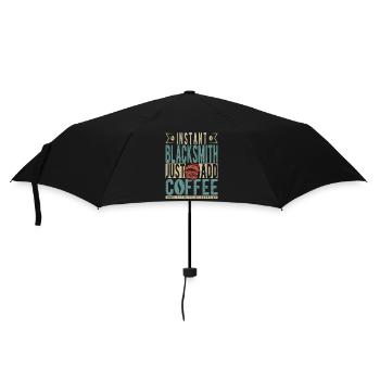 Instant-Schmied Fügen Sie einfach Kaffee hinzu - Regenschirm (klein) - Schwarz - Vorne