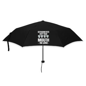 Orthodontiste Orthodontie Dentaire - Parapluie standard - noir - Devant