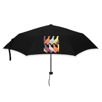Pigeon Bird Columbidae Doves - Umbrella (small) - black - Front