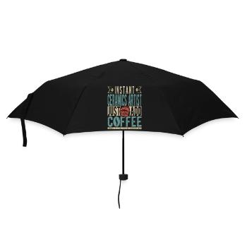 Artiste céramiste instantané il suffit d’ajouter du café - Parapluie standard - noir - Devant