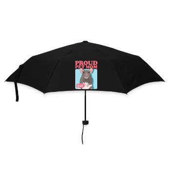 Ratten Mom Rattenbesitzer süße Ratte Geschenk - Regenschirm (klein) - Schwarz - Vorne