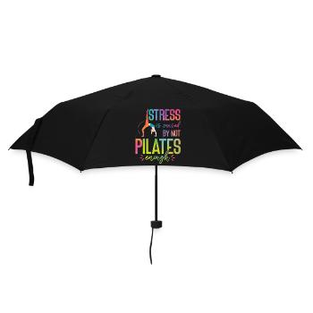 Pilates Instructor Teacher - Regenschirm (klein) - Schwarz - Vorne