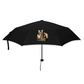 Cat Cats American Bobtail - Umbrella (small) - black - Front