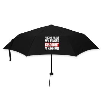 Finger amputee - Umbrella (small) - black - Front