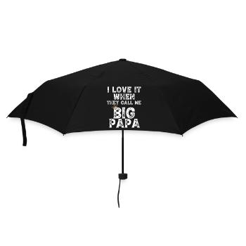 j’adore quand tu m’appelles gros papa chemise Hip Hop - Parapluie standard - noir - Devant