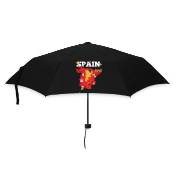 Spain Travel Map Espana Flag Pride Souvenir - Umbrella (small) - black - Front