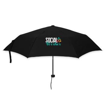 Social Worker Social Worker My Job - Umbrella (small) - black - Front