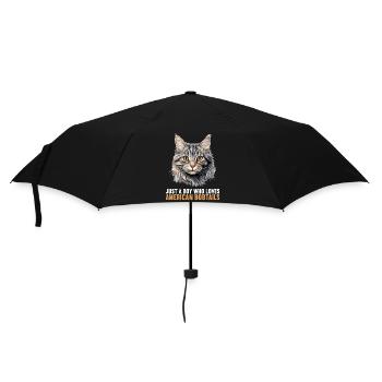 Cat Cats American Bobtail - Umbrella (small) - black - Front