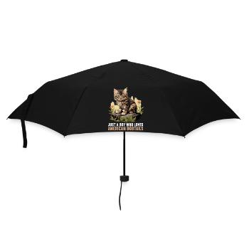 Cat Cats American Bobtail - Umbrella (small) - black - Front
