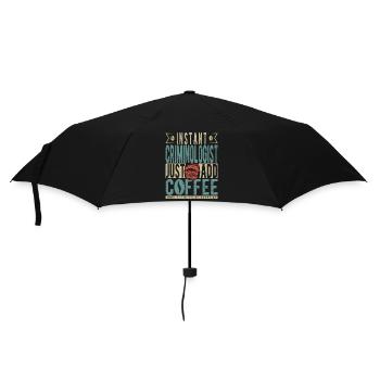 Criminologue instantané Il suffit d’ajouter du café - Parapluie standard - noir - Devant