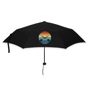 Retro Dart Dartpfeil - Umbrella (small) - black - Front