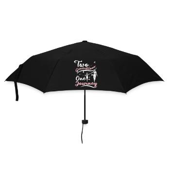 Mother Daughter two generations on journey - Umbrella (small) - black - Front