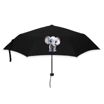 Elephant Africa Safari Wilderness Love Cute Elephant - Umbrella (small) - black - Front