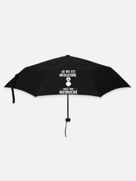 Humour autruche - Parapluie standard - noir