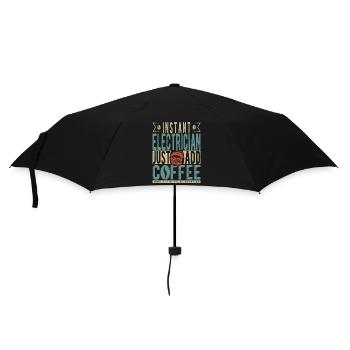 Instant-Elektriker fügen Sie einfach Kaffee hinzu - Regenschirm (klein) - Schwarz - Vorne