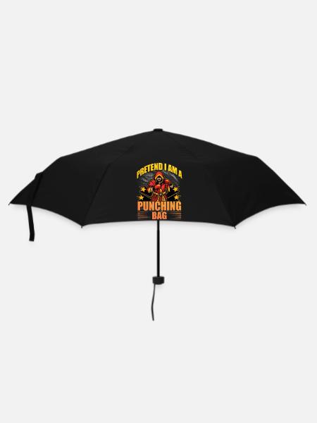 Tu so, als wäre ich ein Boxsack - Regenschirm (klein) - Schwarz