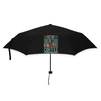 Technicien d’ingénierie instantanée Il suffit d’ajouter du café - Parapluie standard - noir - Devant