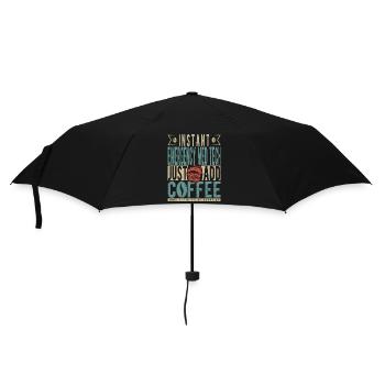 Instant Emergency Med Tech Il suffit d’ajouter du café - Parapluie standard - noir - Devant