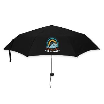 Narwhal Unicorn Whale - Umbrella (small) - black - Front