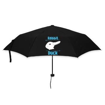 Wittgenstein lapin canard illusion - Parapluie standard - noir - Devant