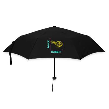 Wittgenstein lapin canard illusion - Parapluie standard - noir - Devant