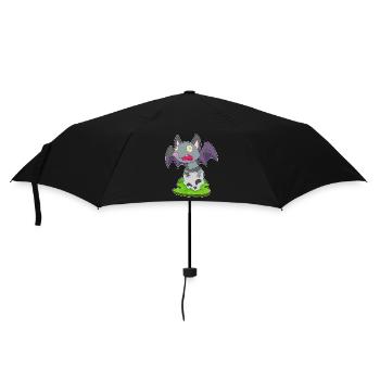 Bat Halloween Skull - Umbrella (small) - black - Front