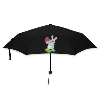 Cupcake lapin - Parapluie standard - noir - Devant