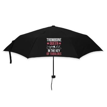 Trombonist Trombone Player Marching Band Trombone - Umbrella (small) - black - Front