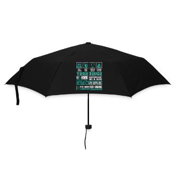 Truck Driver Truck Driver Problem Solving - Umbrella (small) - black - Front