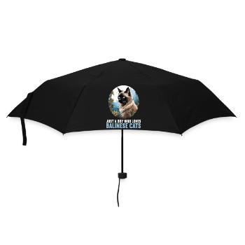 Chat balinais Balinesenkatze - Parapluie standard - noir - Devant