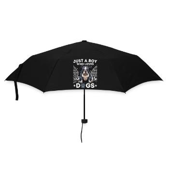 Just A Boy Who Loves Dogs - Umbrella (small) - black - Front