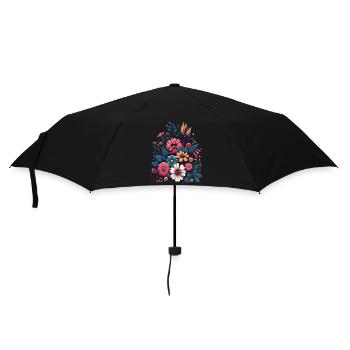 Botanical Bliss Wildflower Bouquet Nature Lover - Umbrella (small) - black - Front