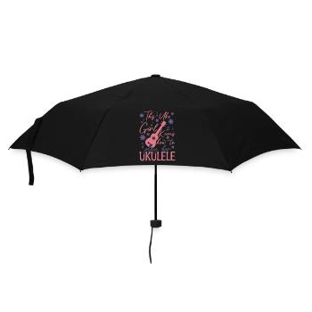 Uke Girl - Umbrella (small) - black - Front