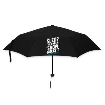Sledding Snow Sled Winter Sport Winter Outdood - Regenschirm (klein) - Schwarz - Vorne