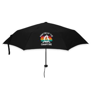 Master Of Campfire Camping Master - Umbrella (small) - black - Front