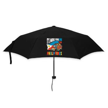 Citation des Philippines - Parapluie standard - noir - Devant