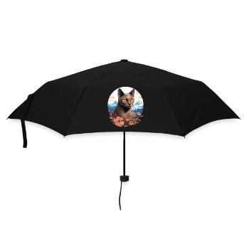 Chat birman Birmanie Katze - Parapluie standard - noir - Devant