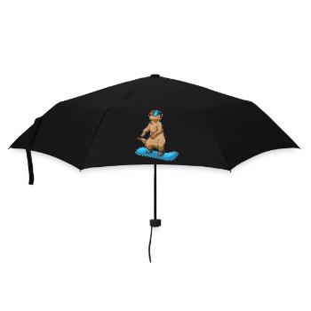 Snowboardeur Suricate - Parapluie standard - noir - Devant