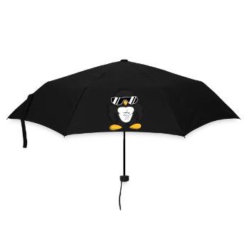 Bodybuilder Penguin Funny Cool Muscles Sunglasses - Umbrella (small) - black - Front