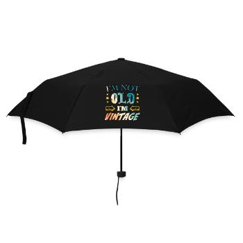 I’m not old, I’m vintage - Regenschirm (klein) - Schwarz - Vorne
