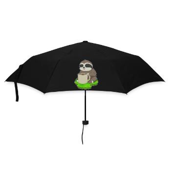 Tasse de café paresseux - Parapluie standard - noir - Devant