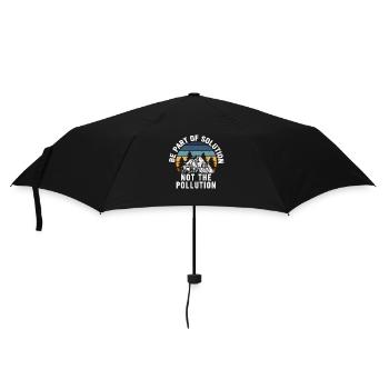 No Littering Anti Littering Earth Day - Umbrella (small) - black - Front