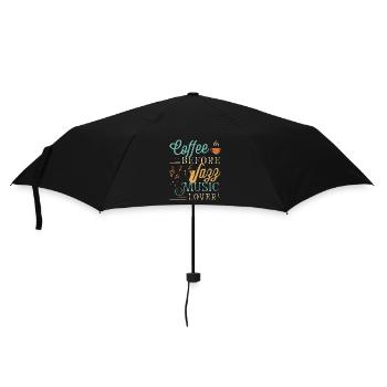 Amateur de musique jazz Coffee Jazz Band Amateur de café - Parapluie standard - noir - Devant