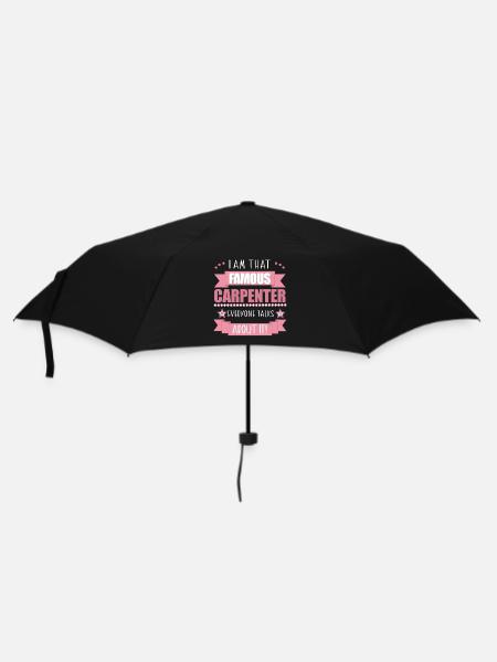 Tischlerin Beruf Damen Geschenk - Regenschirm (klein) - Schwarz
