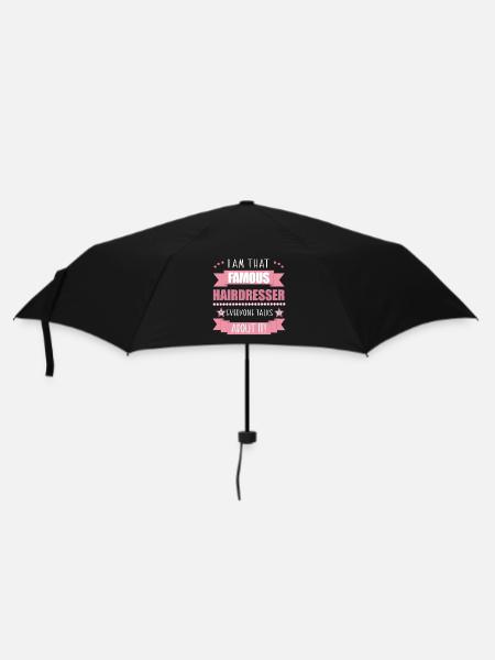 Friseurin Beruf Damen Geschenk - Regenschirm (klein) - Schwarz