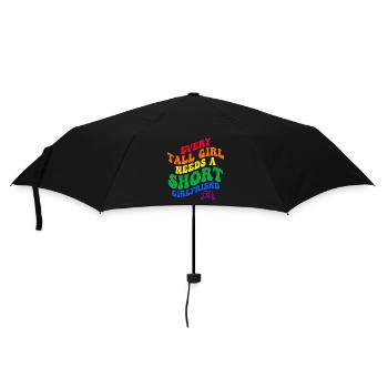 Every Tall Girl Needs A Short Girlfriend - Umbrella (small) - black - Front